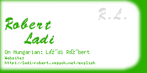 robert ladi business card